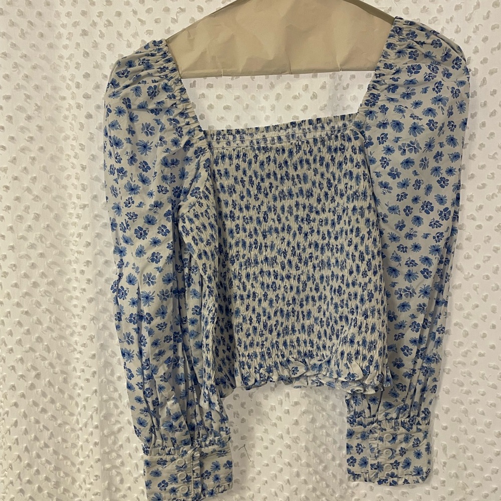 Floral Smocked Top